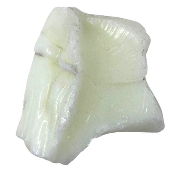 Custard Art Glass Cullet Glowing Opaque Uranium Slag Glass #5GX121 - Picture 4 of 5